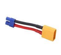 Bnineteenteam XT90 Cable Mala A EC3 Cable FEMENO EC3 Mala A Hembra Adaptador Masculino 3.7in 12awg con Carcasa de Seguridad para el Modelo de Aeronave de Automóvil RC