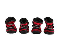 Bnineteenteam Zapatos para Perros, Protectores Cómodos con Suela Reflectante, Correas Ajustables para Caminar Al Aire Libre, Días Lluviosos y Nevados (S)