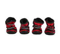 Bnineteenteam Zapatos para Perros, Protectores Cómodos con Suela Reflectante, Correas Ajustables para Caminar Al Aire Libre, Días Lluviosos y Nevados (M)