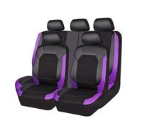 Bnkwrqotydp 9 Piezas Fundas Asientos Coche para VW GOL (G5) III 2008-2011 2012 2013 2014 2015 2016, Cuero Juego Completo Cubre Asientos para Auto Protector Asiento Interior Accesorios,Purple