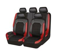 Bnkwrqotydp 9 Piezas Fundas Asientos Coche para VW GOL (G5) III 2008-2011 2012 2013 2014 2015 2016, Cuero Juego Completo Cubre Asientos para Auto Protector Asiento Interior Accesorios,Red