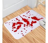 BNMKYTWASJP Alfombra de suelo con huellas de sangre de Halloween, alfombra de terror, manchas de sangre, guía para principiantes de Halloween (Halloween-1,40 x 60)
