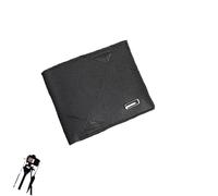 BnMvF Cartera compacta Multifuncional,Cartera portátil de Cuero con Tarjetero,Cartera Minimalista Delgada marrón para Hombres de Negocios (Talla única,Negro)
