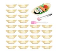 Bnnlqpsttg 1 Juego de Alimentos de Madera de 12 Cm/4 Pulgadas de Madera de Pino con Pinzas para Depilar y Cepillo, Vajilla Desechable