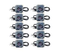 Bnnlqpsttg 10 módulos de cámara 100 grados 1 MP OV9732 1280 X 720, controlador USB gratuito, enfoque manual, cable de 3 metros para XP/7/8/10
