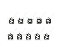 Bnnlqpsttg 10 piezas DIY movimiento reloj silencioso agujas pin movimiento cuarzo mecanismo reloj de pared herramientas reparación pieza kit reloj