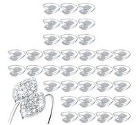Bnnlqpsttg 100 Piezas Redondas de Hojas Toallero Hebilla de Rhinestone para la Decoración de Mesa de la Cena Festival de la Fiesta de Boda-B