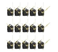 Bnnlqpsttg 15 piezas DIY movimiento silencioso agujas minutos reloj de pared cuarzo movimiento mecanismo herramientas reparación kits mecanismo reloj