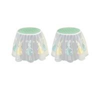 Bnnlqpsttg 2 Fundas Antipolvo para Freidora de Aire Resistente al Tela de Encaje de 25 X 25 X 25 cm Verde Conejo