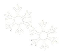 Bnnlqpsttg 2 Piezas de Luces de Ventana de Copo de Nieve de Navidad Decoraciones Luces de Copo de Nieve LED para Decoración de Navidad de Luz Caliente Blanca