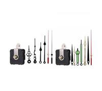 Bnnlqpsttg 2 piezas herramienta de bricolaje mecanismo de movimiento de reloj de pared de cuarzo kit de agujas motor de reemplazo accesorios de reloj para reparación de reloj