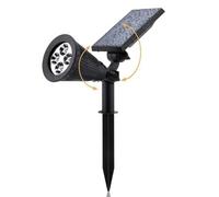 Bnnlqpsttg 2 piezas LED luces solares proyector solar impermeable lámpara de pared solar jardín lámpara solar al aire libre