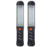 Bnnlqpsttg 2 piezas linternas LED lámpara de trabajo recargable con base magnética y proyector de gancho colgante para iluminación de reparación de coche