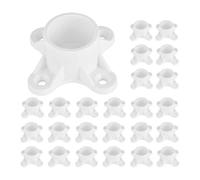 Bnnlqpsttg 25 Paquetes de 1/2 Pulgada de de PVC para Pies de Mesa, Accesorios de Tornillo para Muebles para la Construcción de Pies de Soporte de Muebles