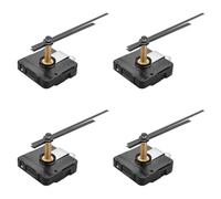 Bnnlqpsttg 4 piezas 31 mm varilla larga DIY mecanismo de movimiento reloj kit de agujas movimiento de cuarzo montado en la pared piezas herramientas de reparación