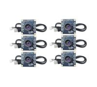 Bnnlqpsttg 6 módulos de cámara de 100 grados 1MP OV9732 1280x720 USB con enfoque manual con cable de 3 metros para WinXP/7/8/10