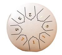 Bnnlqpsttg 6 Pulgadas 8 Tonos Sonido Tambor de Lluvia Tambor de Lluvia Exterior Instrumento de Percusión Yoga Meditación Exclusivo Blanco