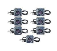Bnnlqpsttg 7 piezas 100 grados módulo de cámara 1MP OV9732 1280x720 USB sin controlador Enfoque manual con cable de 3 metros para WinXP/7/8/10