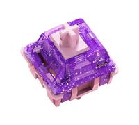 Bnnlqpsttg 70 piezas púrpura árbol de la noche interruptores MX sedosa lineal de 5 para teclado mecánico de bricolaje