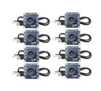 Bnnlqpsttg 8 módulos de cámara 100 grados 1MP OV9732 1280 X 720, controlador USB gratuito, enfoque manual, cable de 3 metros para XP/7/8/10