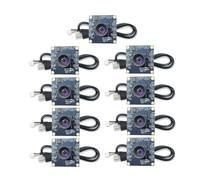 Bnnlqpsttg 9 módulos de cámara 100 grados 1MP OV9732 1280 X 720, controlador USB gratuito, enfoque manual, cable de 3 metros para XP/7/8/10