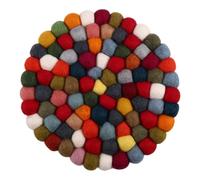 Bnnlqpsttg Alfombra de cuenco de canto de lana fieltro hecha a mano para cantantes budistas tibetanos, accesorio para instrumentos de percusión