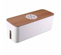 Bnnlqpsttg Caja de Almacenamiento de Cables Cable Cable de Carga de Escritorio Dispositivo de Almacenamiento de Cables de Datos de Corriente Dispositivo de Gestión de Cables