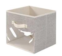Bnnlqpsttg - Caja de almacenamiento de cubo de tela, transparente para armario, caja de almacenamiento plegable C