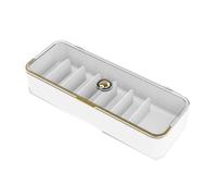 Bnnlqpsttg Caja de almacenamiento de escritorio Caja de clasificación de marcos, multifuncional con válvula, caja de almacenamiento de cables de datos, color