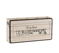 Bnnlqpsttg - Caja de almacenamiento de vajilla de madera retro (cuchillo de mesa, tenedor, cuchara, soporte de almacenamiento, organizador de armario de cocina en casa