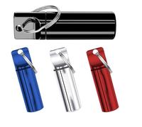 Bnnlqpsttg Caja de píldoras pequeña portátil con , contenedor personalizado para tabletas pequeñas con texto. Ideal para regalar a los amantes de los viajes al aire libre.