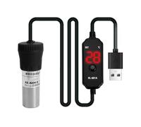 Bnnlqpsttg calentador de acuario sumergible ajustable 25 W pantalla digital controlador de temperatura exterior 18-34 °C