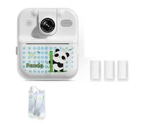 Bnnlqpsttg - Cámara para niños, cámara para niños, con impresora fotográfica, panda