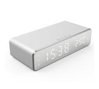 Bnnlqpsttg Cargador sin Reloj Despertador, Termómetro Digital LED, Auriculares, Cargadores de Teléfono, Estación de Carga