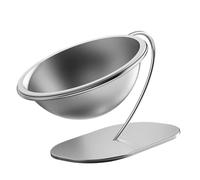 Bnnlqpsttg - Comedero elevado para gatos de acero inoxidable,Contenedor para comida para perros,Accesorios de alimentación para mascotas, gran cuenco elevado con base estable