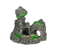 Bnnlqpsttg decoración de acuario mini falsas rocas decorativas de resina para acuario artificial para decoraciones de acuario tipo C