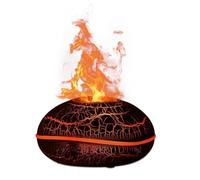 Bnnlqpsttg Difusor Humidificador Volcán Colorido con USB, Difusor de Perfume de Aceites Esenciales con Protección Anti-Extinción Automática, Difusor de Niebla B