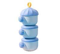 Bnnlqpsttg - Dispensador de leche en polvo de 3 , apilable y portátil, gran capacidad, ideal para almacenamiento al aire libre y aperitivos, color azul