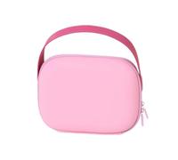 Bnnlqpsttg - Estuche de maquillaje impermeable de gran capacidad, bolsa de maquillaje con asa, bolsa de almacenamiento cuadrada para los elementos esenciales del baño, rosa