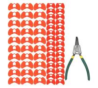 Bnnlqpsttg - Gafas antipinchazos para pollos, 61 piezas con pinzas, anteojeras para pollos y herramienta de pinza