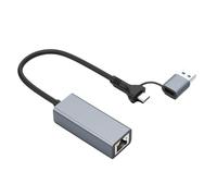 Bnnlqpsttg Gigabit USB3.0 de 1000 m, tipo C a RJ45, sin controlador, estación de acoplamiento Gigabit Ethernet para juegos de 1000 Mbps