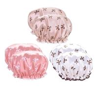 Bnnlqpsttg Gorro de ducha doble capa impermeable y antiincrustante para cocina, cuarto de baño, gorro de baño elástico y cómodo
