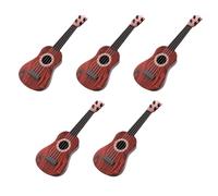 Bnnlqpsttg Guitarra roja para niños, ukelele, instrumento para principiantes, guitarra para niños pequeños, tamaño mini, ukelele clásico