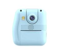 Bnnlqpsttg - Impresora portátil con lente plegable para niños, papel térmico, autoadhesivas, mini impresoras, multifunción, digital, reflejo, azul