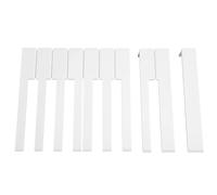 Bnnlqpsttg Kit de accesorios para piano - Teclas blancas sin laterales de piel para llaves de piano de 51 mm.