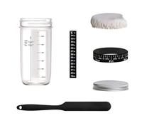 Bnnlqpsttg - Kit de levadura, tarros de cristal para pan de levadura, frascos herméticos 730 ml