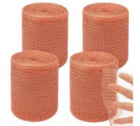 Bnnlqpsttg Kit de lucha roedores de cobre 4 piezas 5 x 33 pulgadas rollo de cobre antioxidante para jardinería las aperturas de agua