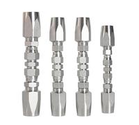 Bnnlqpsttg Kit de reparación de accesorios de tuberías hidráulicas reutilizables de 4 piezas, accesorios de tubería hidráulica de 1/2 PB 3/4 Po, kit de reparación de mangueras hidráulicas de campo