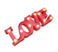 Bnnlqpsttg - Lámpara con letras de amor, diseño de estrellas, color rosa