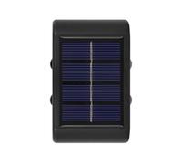 Bnnlqpsttg Lámpara de pared solar lámpara de pared exterior lámpara decorativa luz cálida